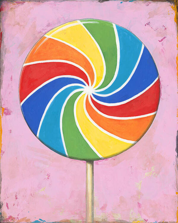 Lollipop Poster featuring the painting Pop Art #1 by David Palmer