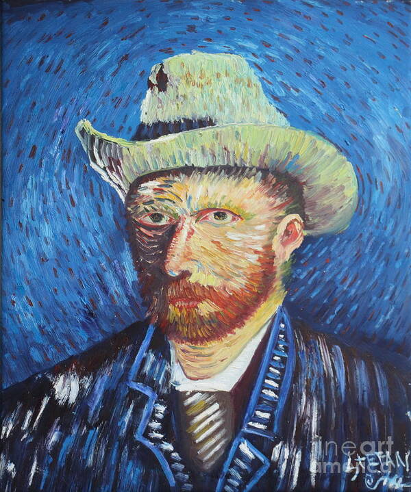Impressionism Poster featuring the painting Portrait Of Van Gogh by Stefan Duncan