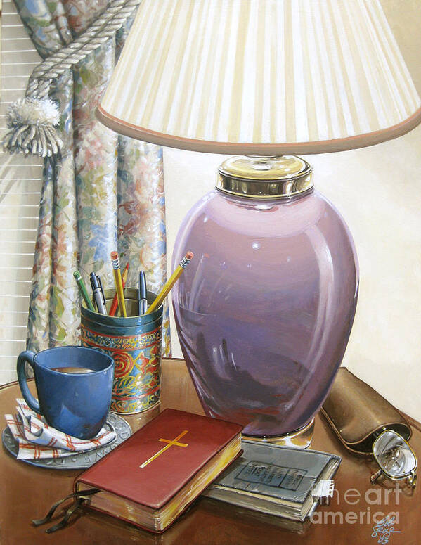 Still Life Poster featuring the painting Quality Time by Bob George