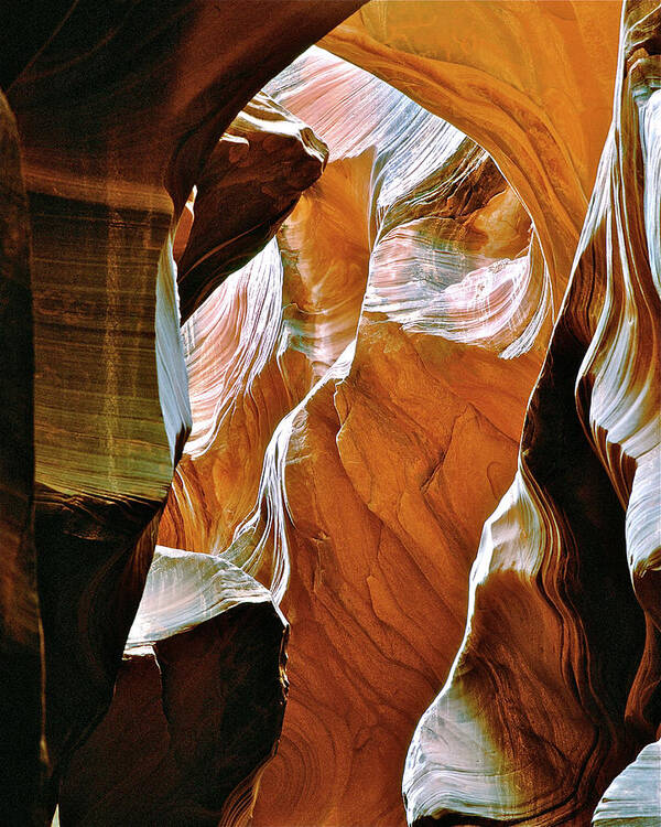 Slot Canyon Poster featuring the photograph Rattlesnake Canyon by Ed Riche