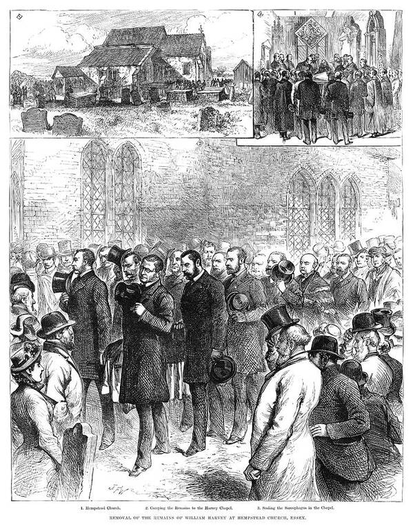 17th Century Poster featuring the painting Reinterment, 1883 by Granger