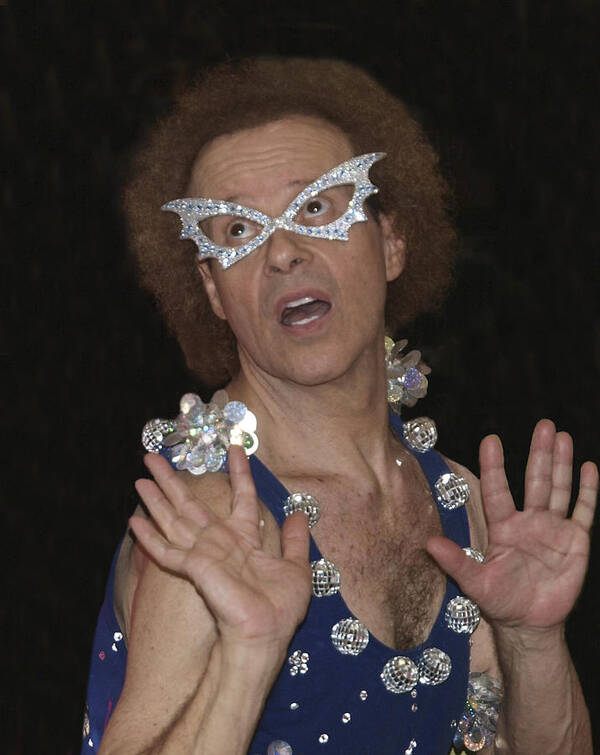 Rebecca Dru Photography Poster featuring the photograph Richard Simmons by Rebecca Dru