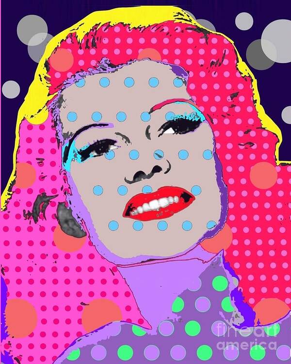 Rita Hayworth Poster featuring the digital art Rita Hayworth by Ricky Sencion