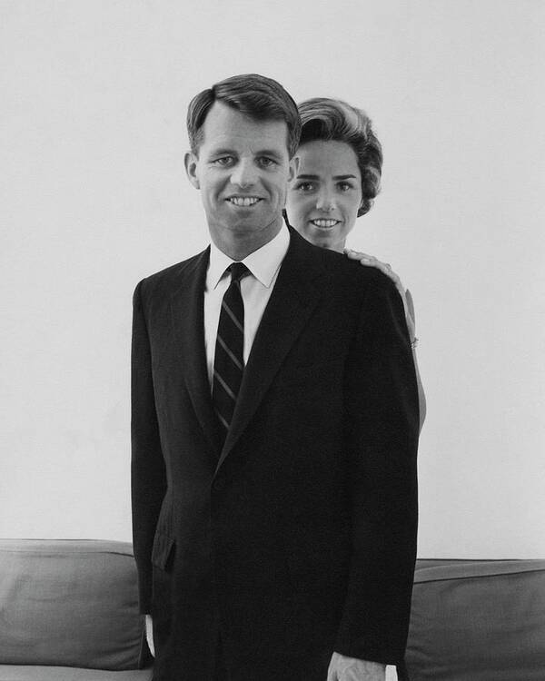 Personality Poster featuring the photograph Robert F Kennedy And Wife Ethel by Cecil Beaton