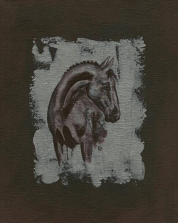  Show Horse Poster featuring the painting Show Horse by Konni Jensen