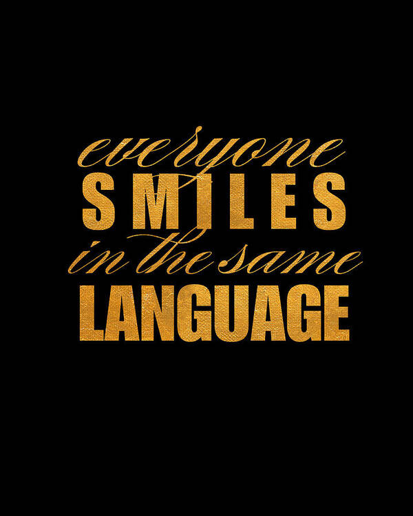 Smile Poster featuring the digital art Smile Imagine I by South Social Graphics