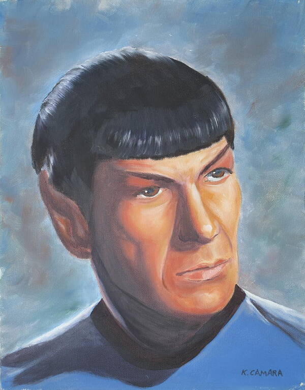 Portraits Poster featuring the painting Spock by Kathie Camara