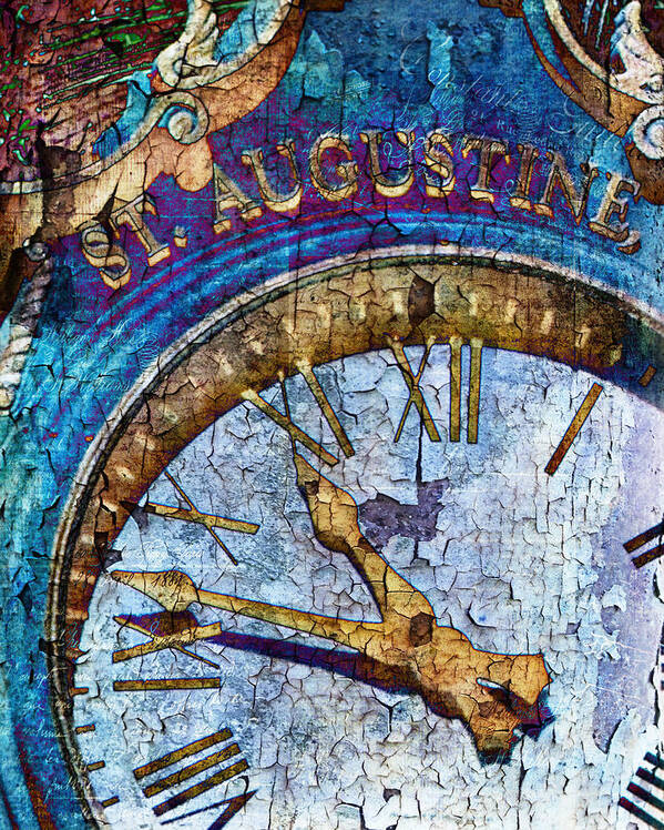 Florida Poster featuring the photograph St Augustine Clock by Evie Carrier