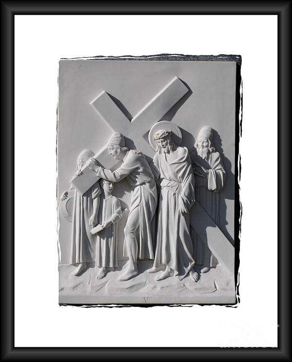 Stations Of The Cross Poster featuring the photograph Station V by Sharon Elliott