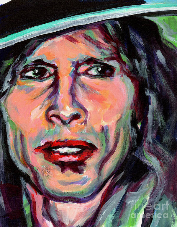 Tanya Filichkin Poster featuring the painting Steven Tyler by Tanya Filichkin