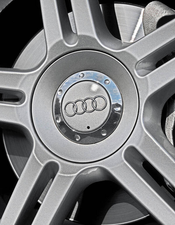 Wheel Poster featuring the photograph The Audi wheel by Dragan Kudjerski