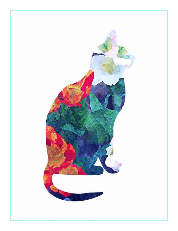 Cat Poster featuring the photograph The Garden Cat by Mindy Newman
