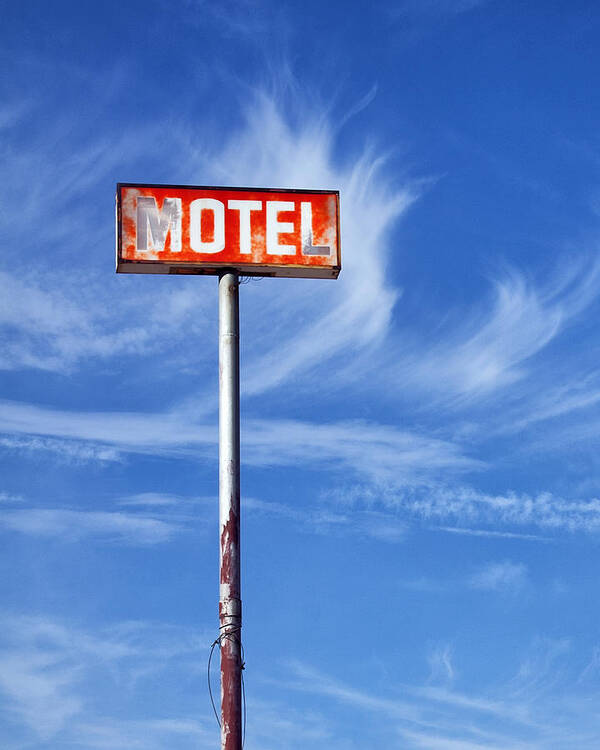 Motel Poster featuring the photograph MOTEL CALIFORNIA Desert Hot Springs CA by William Dey