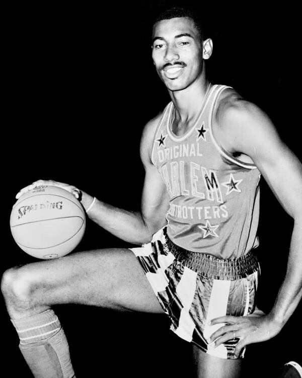 Wilt Chamberlain Poster featuring the photograph The Stilt by Benjamin Yeager