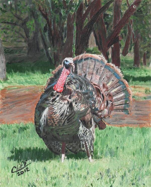Landscape Poster featuring the painting Turkey by Cliff Wilson