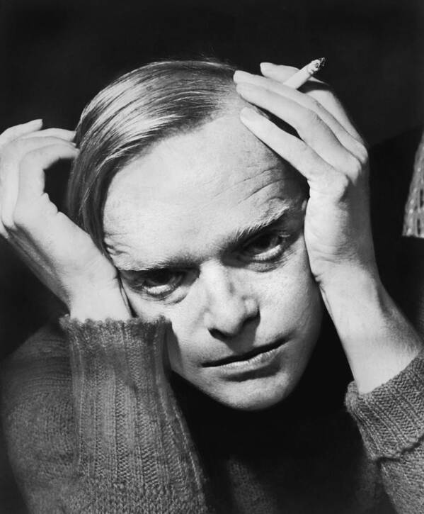 1 Person Poster featuring the photograph Writer Truman Capote by Roger Higgins