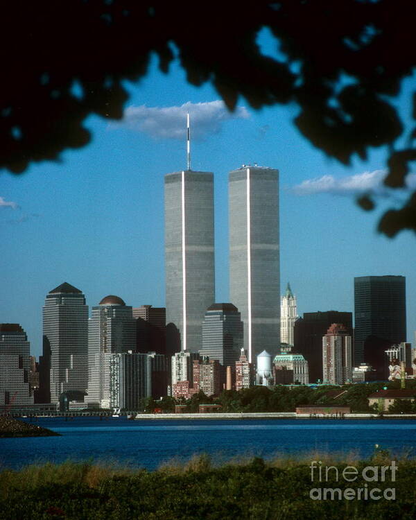 Wtc Poster featuring the photograph View From Liberty State Park #2 by Mark Gilman