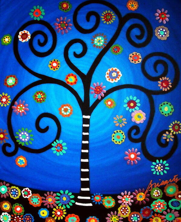  Tree Poster featuring the painting Tree Of Life #80 by Pristine Cartera Turkus