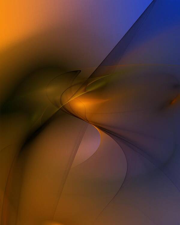Fine Art Poster featuring the digital art Abstract 110411 by David Lane