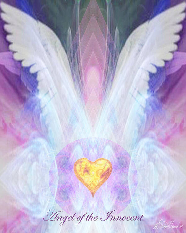 Angel Poster featuring the digital art Angel of the Innocent by Diana Haronis