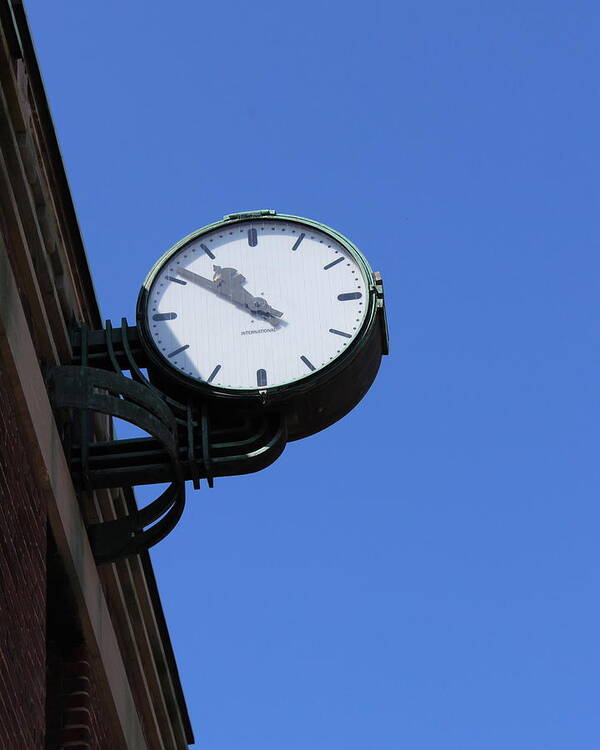 Art Deco Poster featuring the photograph Art Deco Clock by David Pickett