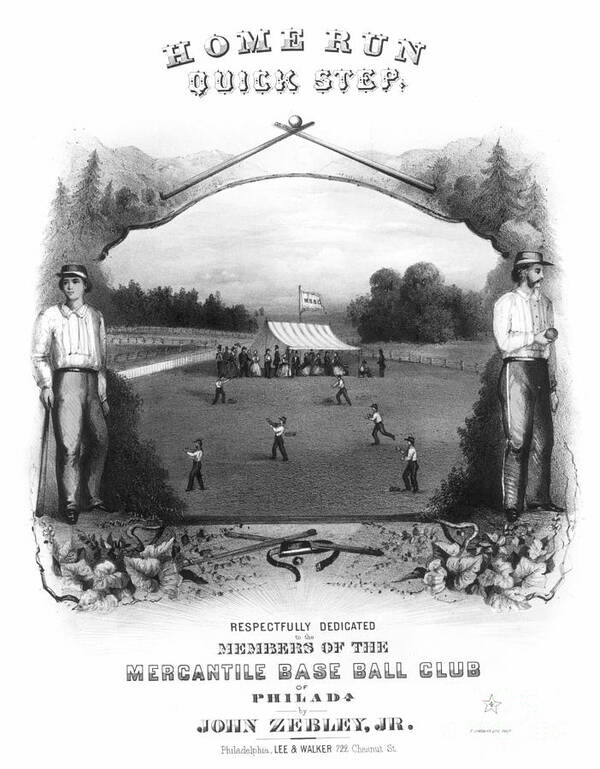 1861 Poster featuring the photograph Baseball, 1861 by Granger