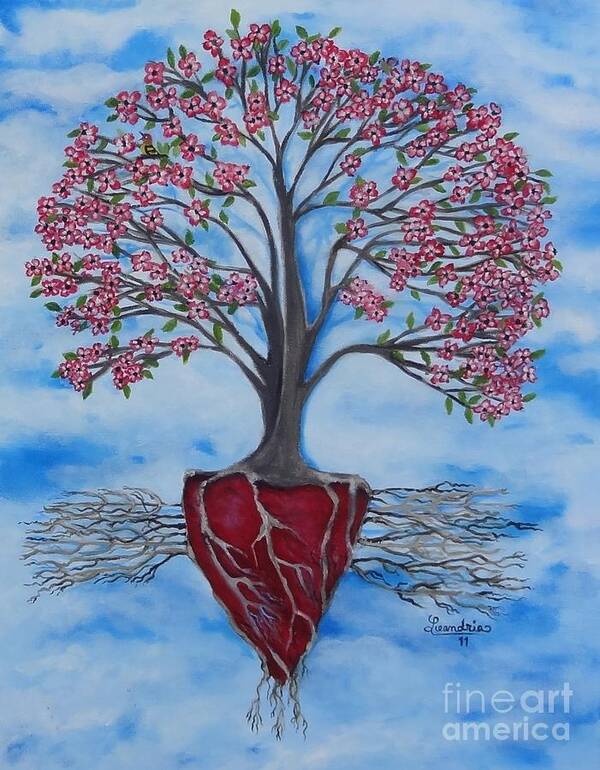 Dogwood Tree Poster featuring the painting Dogwood Greentree Proverb by Leandria Goodman