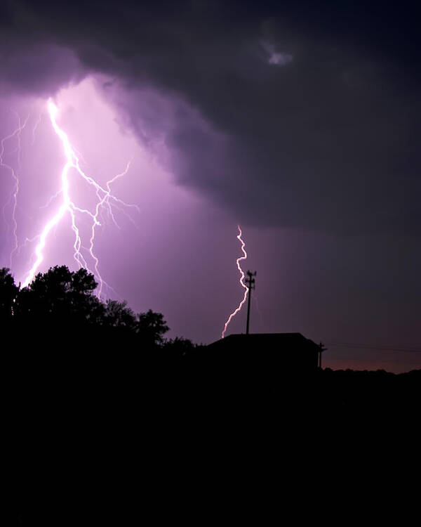 Lightning Poster featuring the photograph Electrifying Sky by Scott Wood