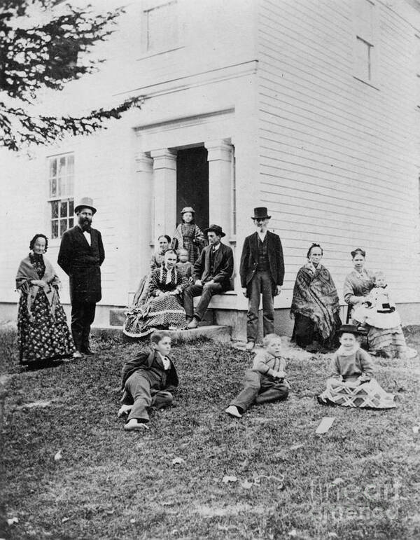 1881 Poster featuring the photograph Garfield Family, 1881 by Granger