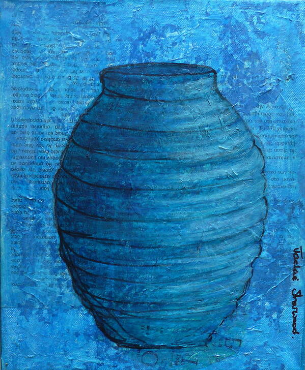 Greece Poster featuring the painting Greek Urn 3 by Jackie Sherwood