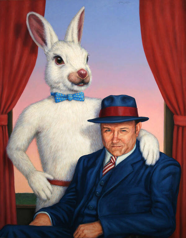 Harvey Poster featuring the painting Harvey and Randall by James W Johnson