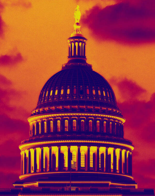 Us Capitol Poster featuring the photograph Hot Dome by Jim Moore