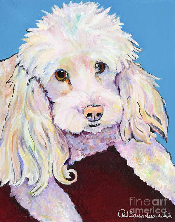 Dogs Poster featuring the painting Lucy by Pat Saunders-White