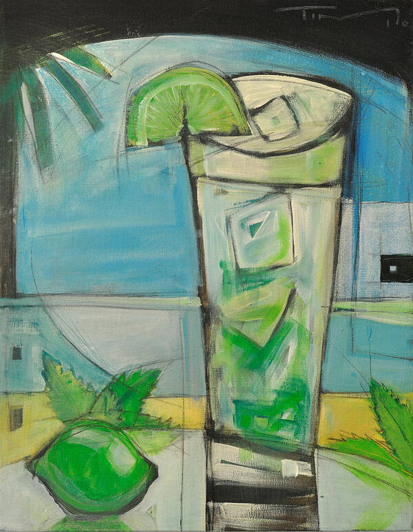 Mojito Poster featuring the painting Mojito2 by Tim Nyberg