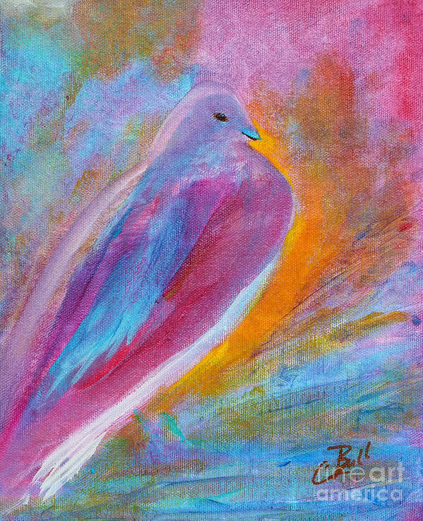 Dove Poster featuring the painting Mourning Dove by Claire Bull