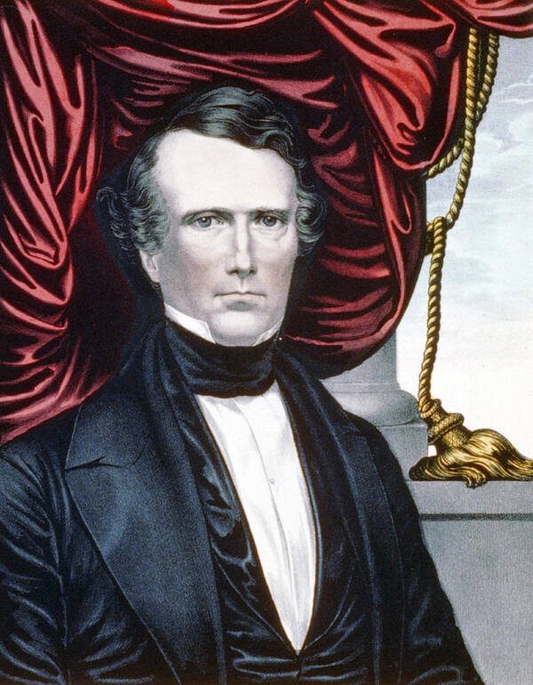 president Franklin Pierce Poster featuring the photograph President Franklin Pierce by International Images