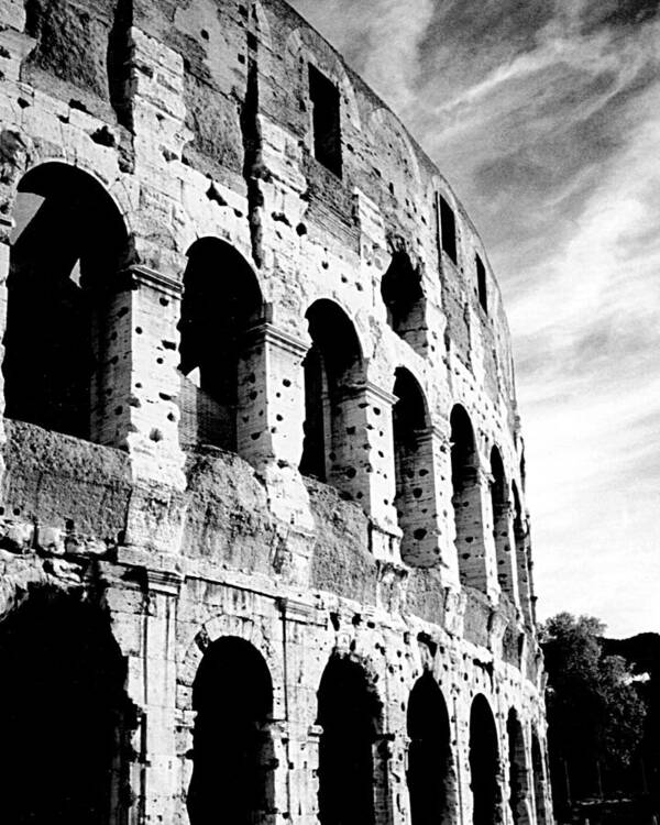 Colosseum Poster featuring the photograph Roman Colosseum by Donna Proctor