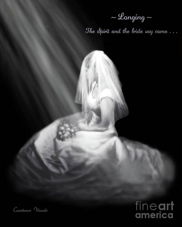 Bride Of Christ Poster featuring the photograph Spirit and Bride Say Come by Constance Woods