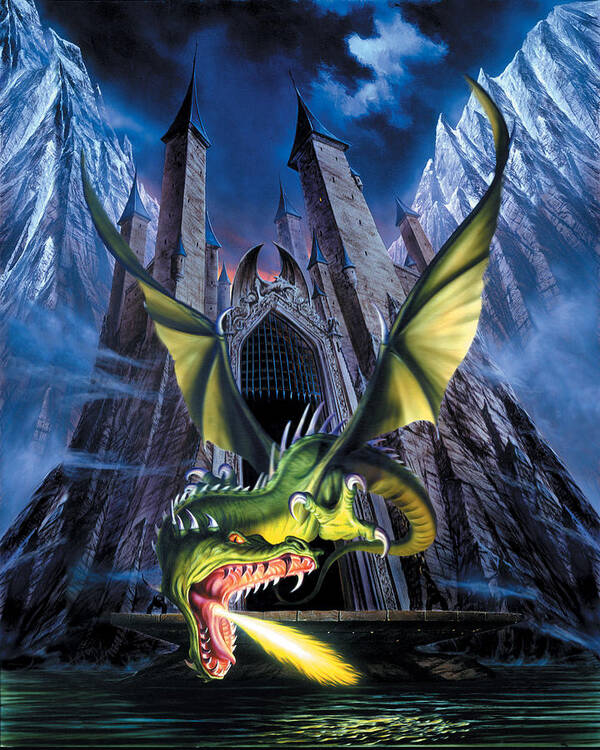 Dragon Poster featuring the photograph Unleashed by MGL Meiklejohn Graphics Licensing