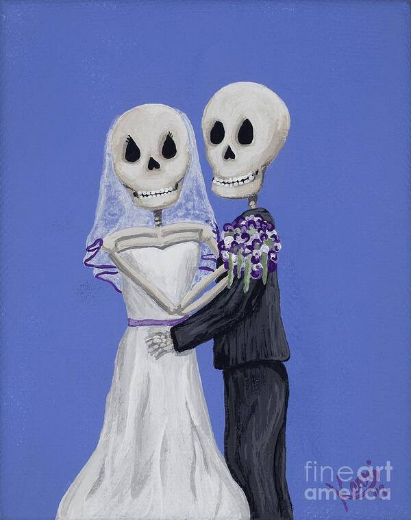 Wedding Poster featuring the painting Until Death... by Kerri Sewolt