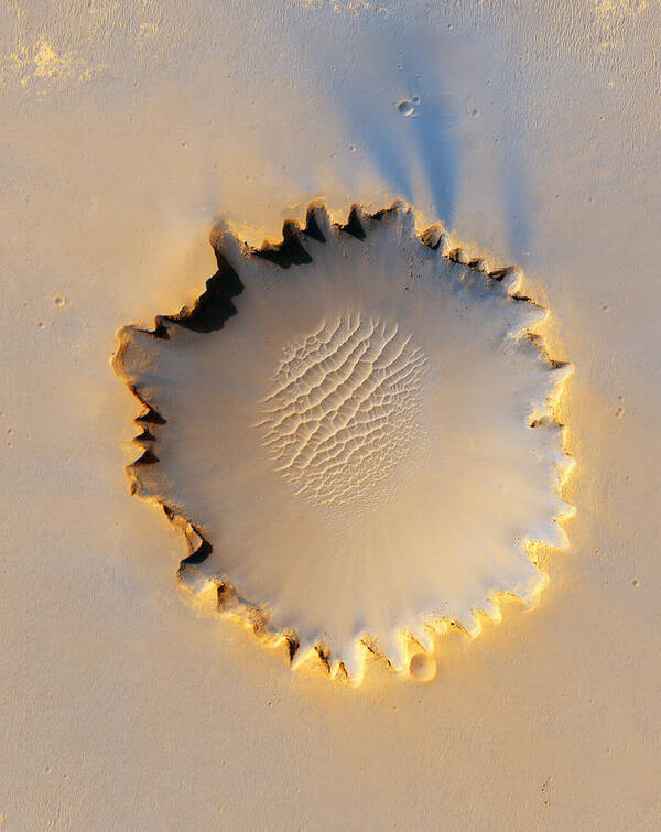 Victoria Crater Poster featuring the photograph Victoria Crater, Mars, Mro Image by Nasajplu. Arizona