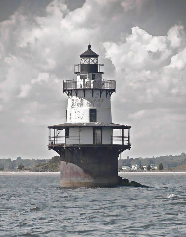 Lighthouse Poster featuring the photograph Whisperly by Nancy De Flon