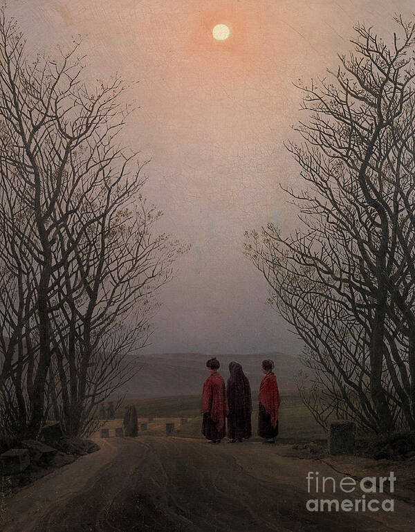 Friedrich Poster featuring the painting Easter Morning by Caspar David Friedrich