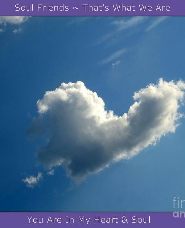 Heart Poster featuring the photograph Heart Cloud Sedona by Mars Besso