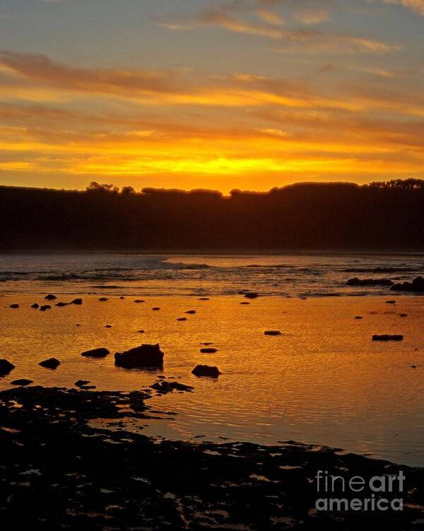 Island Sunset Poster featuring the photograph Island Sunset #1 by Blair Stuart