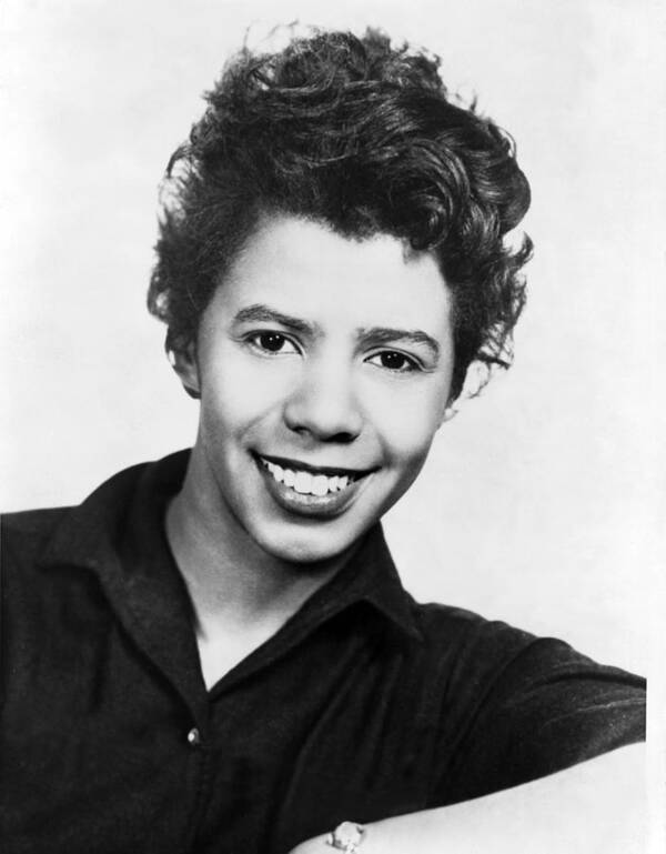 History Poster featuring the photograph Lorraine Hansberry 1930-1965 African #1 by Everett