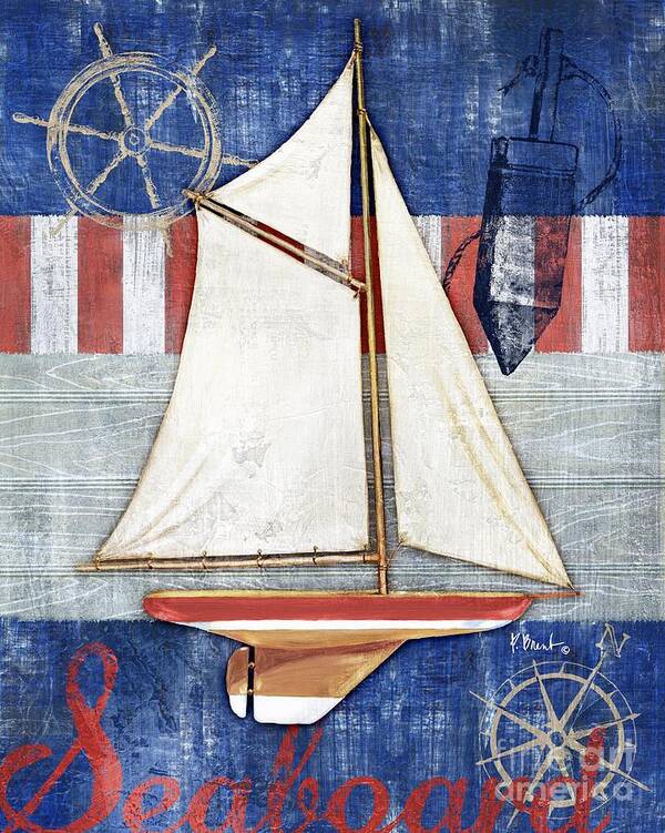 Maritime Poster featuring the painting Maritime Boat II #1 by Paul Brent