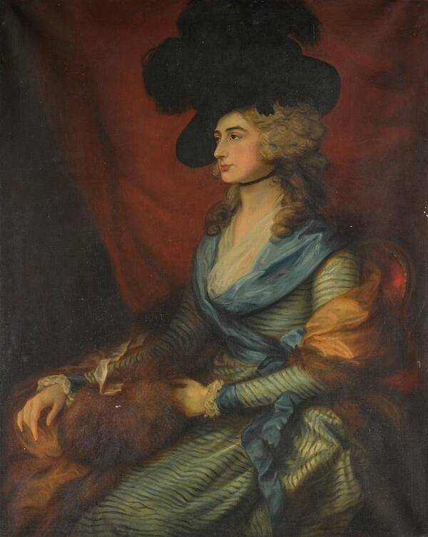 F. Greenwood A Copy After The Portrait Of Mrs Siddons Poster featuring the painting Portrait Of Mrs Siddons #1 by Thomas Gainsborough