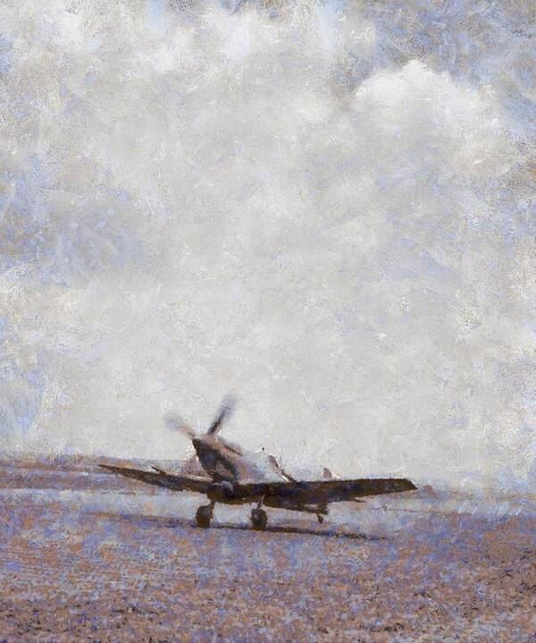 Spitfire Poster featuring the painting Spitfire #1 by Esoterica Art Agency