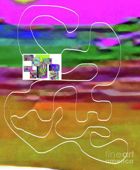 Walter Paul Bebirian Poster featuring the digital art 10-22-2015abc by Walter Paul Bebirian